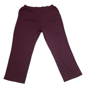 Lands' End Women's‎ XL Active High Rise Soft Performance Ankle Pants purple